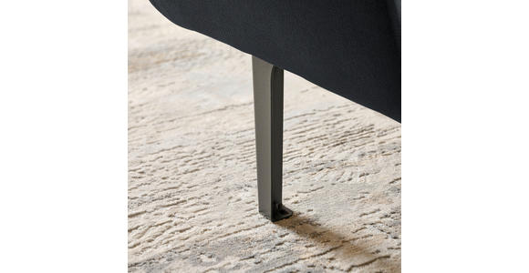 ECKSOFA in Chenille Anthrazit 311/167 cm - Anthrazit/Schwarz, Design, Textil/Metall (311/167cm) - Xora