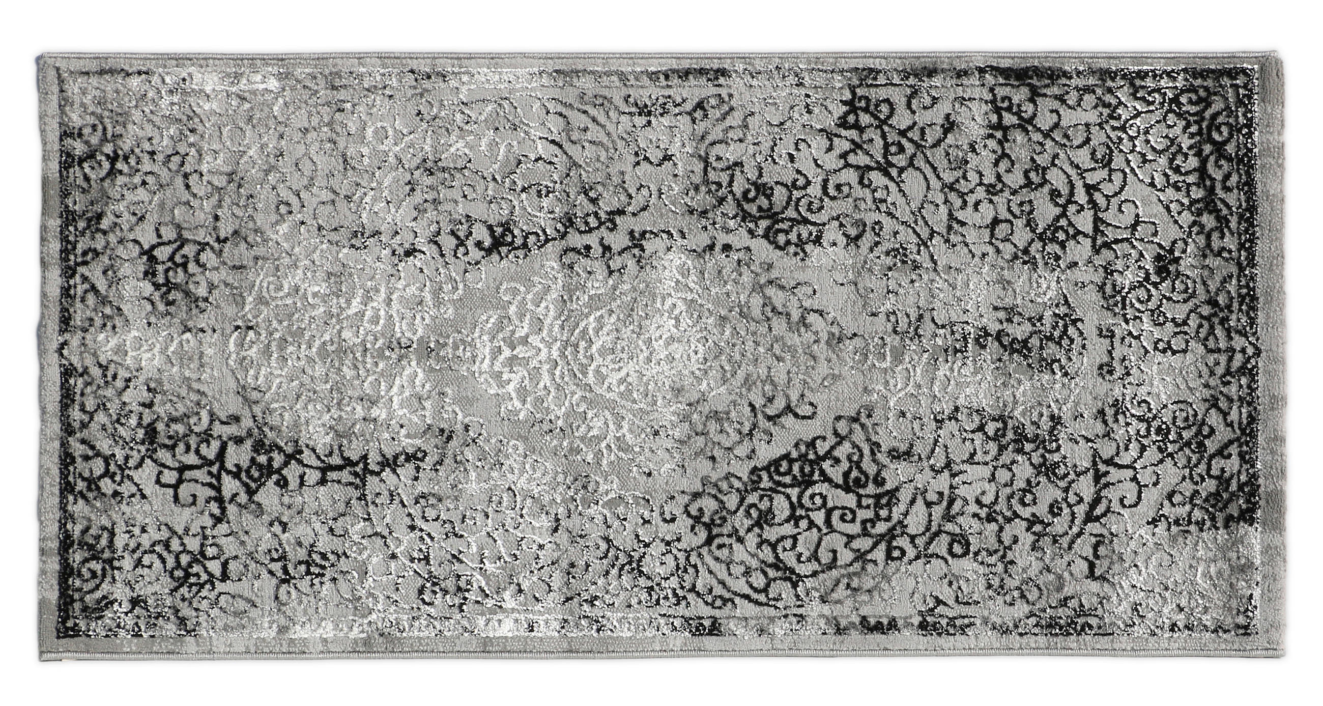 PLOCHO TKANÝ KOBEREC, 70/140 cm, sivá, čierna, strieborná - čierna/sivá, Basics, textil (70/140cm)