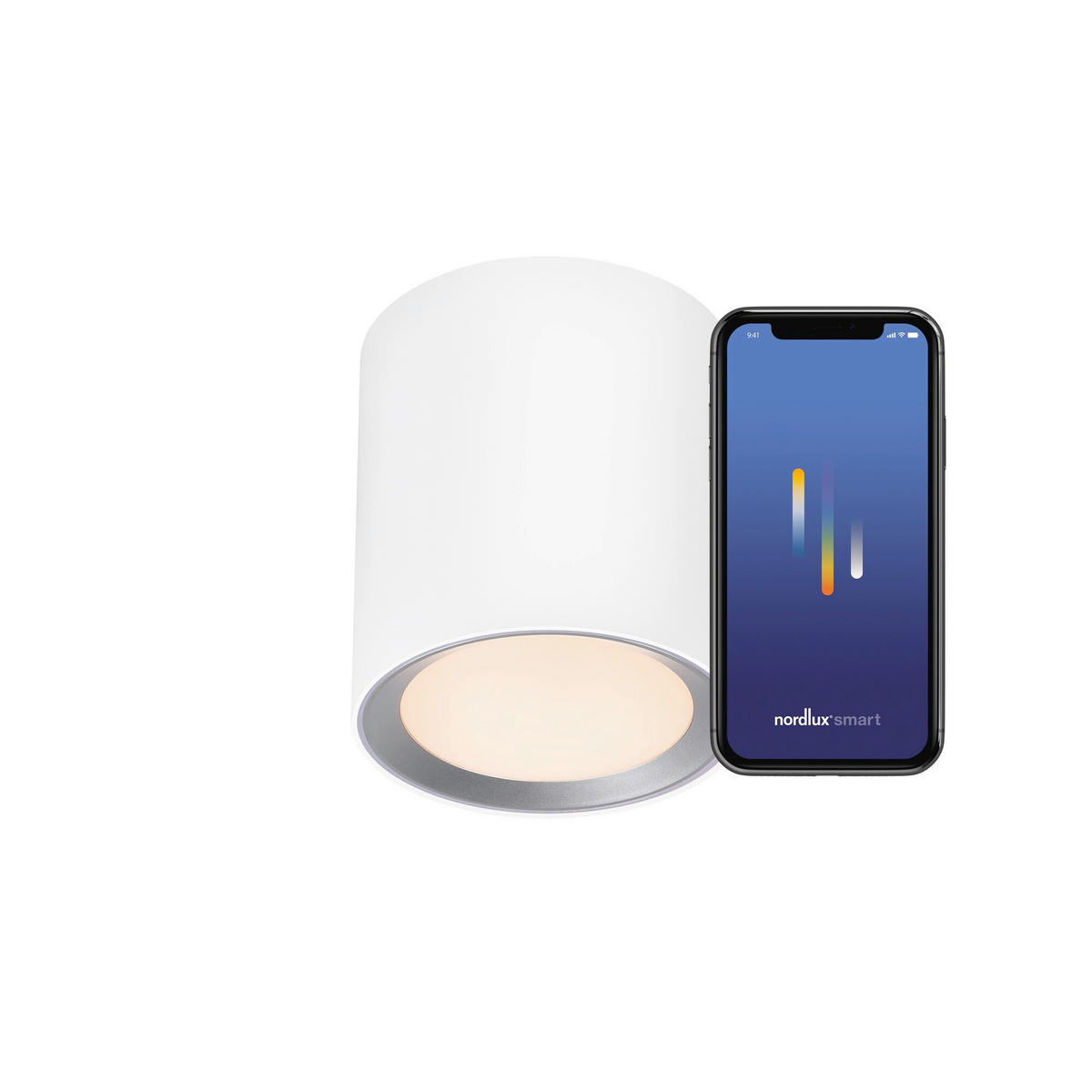 LED-DECKENSTRAHLER 12,5/14 cm   - Weiß, Design, Metall (12,5/14cm) - Nordlux