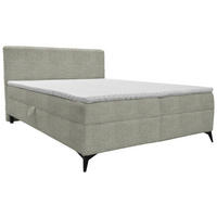 BOXBETT 160/200 cm  in Greige  - Greige/Schwarz, Design, Holz/Holzwerkstoff (160/200cm) - Xora