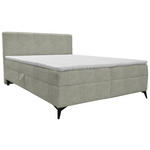 BOXBETT 140/200 cm  in Greige  - Greige/Schwarz, Design, Holz/Holzwerkstoff (140/200cm) - Xora