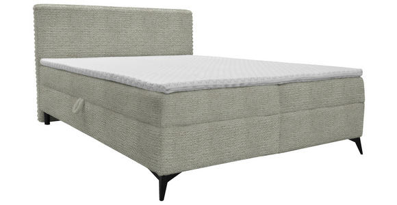 BOXBETT 140/200 cm in Greige - Greige/Schwarz, Design, Holz/Holzwerkstoff (140/200cm) - Xora