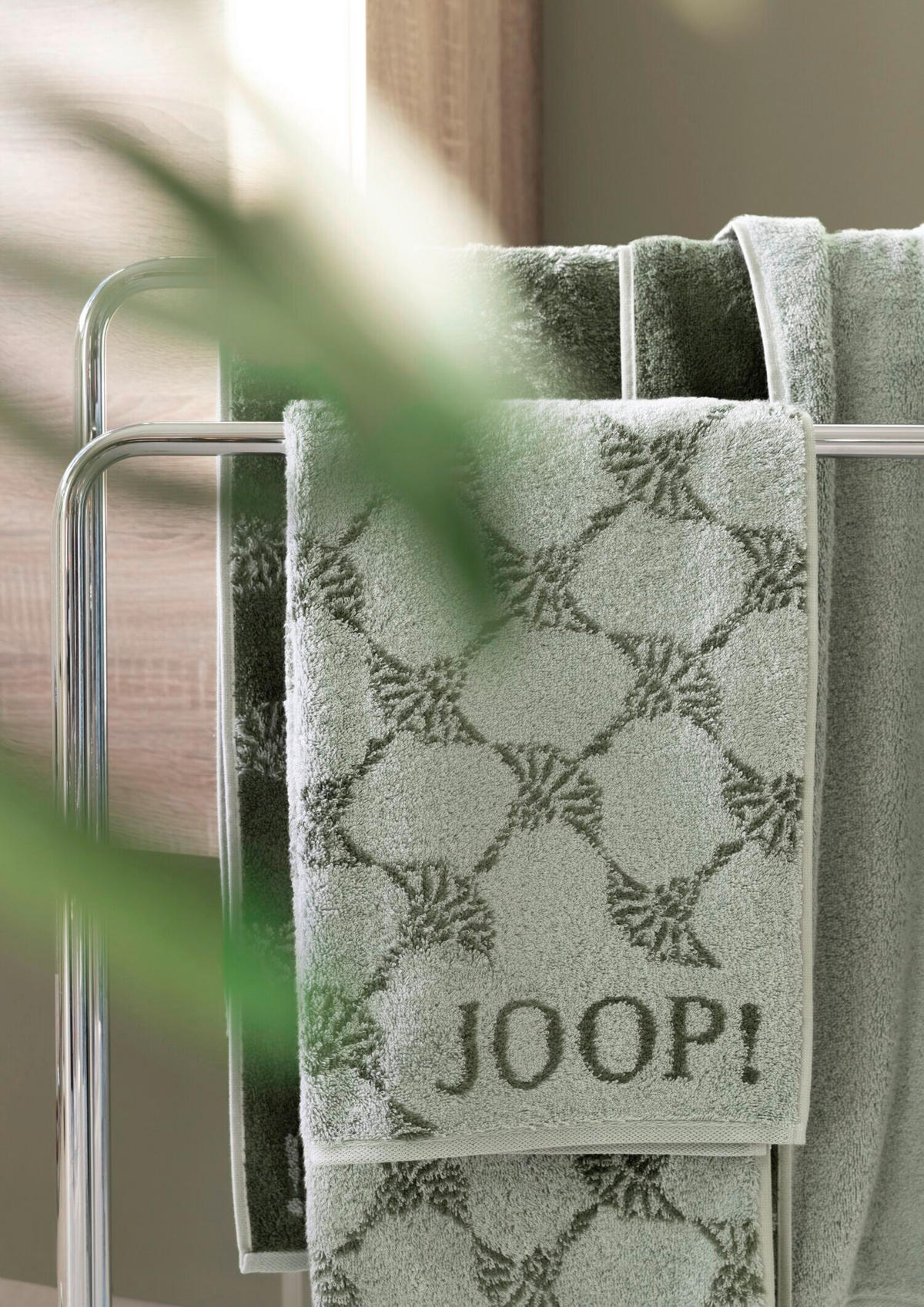 DUSCHTUCH 80/150 cm JOOP! CLASSIC  - Salbeigrün, Basics, Textil (80/150cm) - Joop! Living