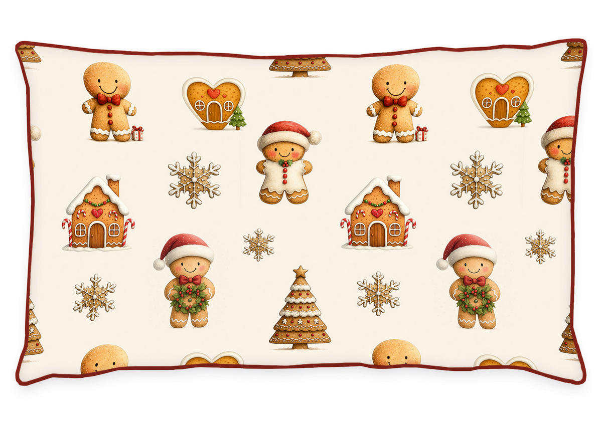 DÍSZPÁRNA 50/30 cm  - fehér, Konventionell, textil (50/30cm) - Herding