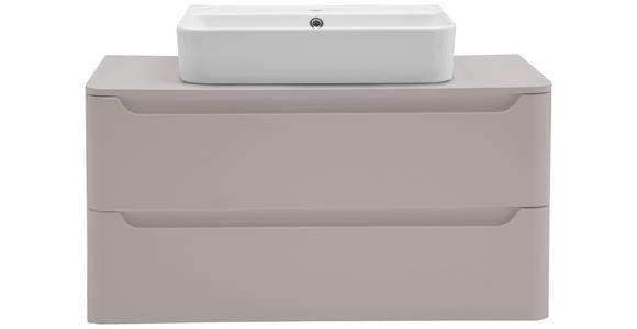 WASCHTISCHKOMBI 101 cm  - Kaschmir/Weiß, KONVENTIONELL, Keramik/Holzwerkstoff (101cm) - Xora