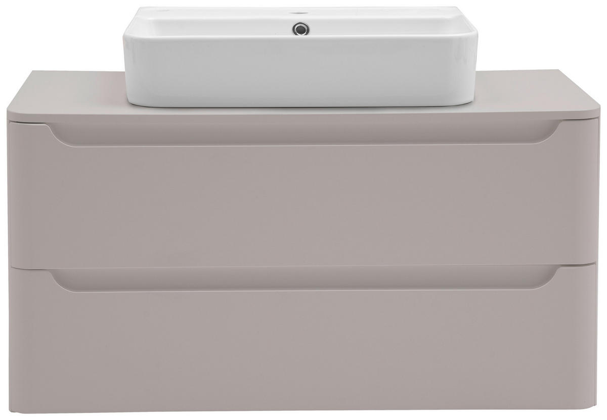 WASCHTISCHKOMBI 101 cm  - Kaschmir/Weiß, KONVENTIONELL, Keramik/Holzwerkstoff (101cm) - Xora