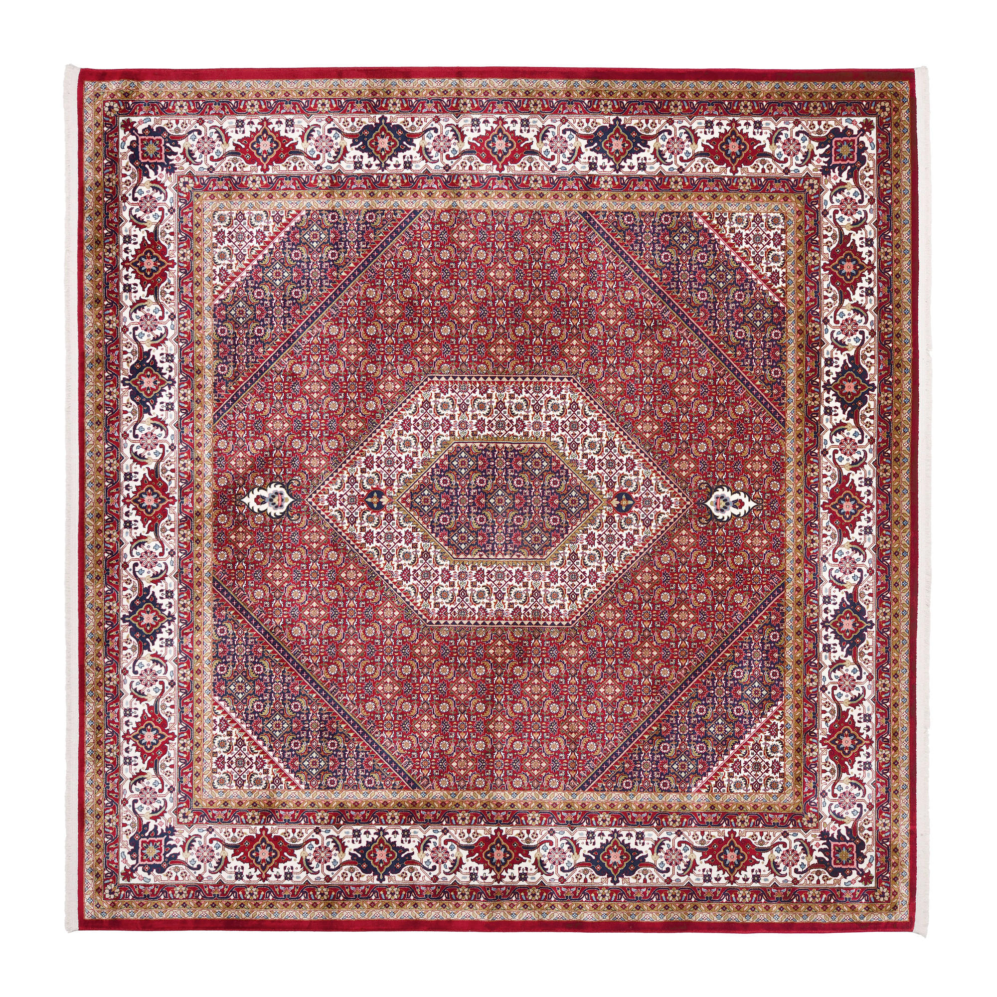 Novel Webteppich Mithras Bidjar Rot 200x200 cm
