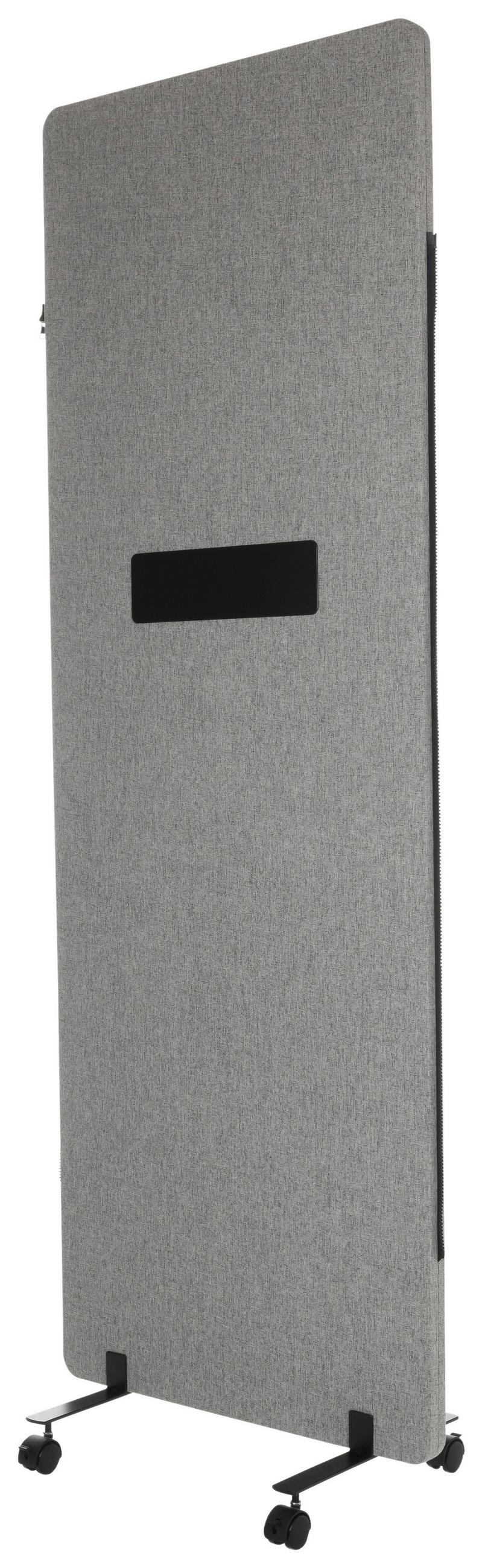 TRENNWAND Kunststoff, Textil, Metall Hellgrau, Klar  - Klar/Hellgrau, Basics, Kunststoff/Textil (60/177/3cm) - MID.YOU