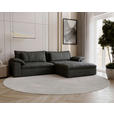 ECKSOFA  in Webstoff Anthrazit  306/198 cm  - Anthrazit/Schwarz, MODERN, Kunststoff/Textil (306/198cm) - Carryhome