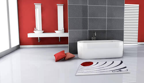 KOBEREC DO KOUPELNY, 60/100 cm - bílá, Basics, textil/plast (60/100cm) - Grund