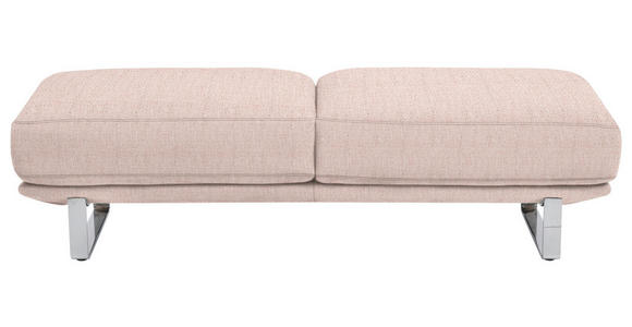 HOCKER Webstoff Rosa  - Rosa, Design, Textil/Metall (160/44/60cm) - Dieter Knoll