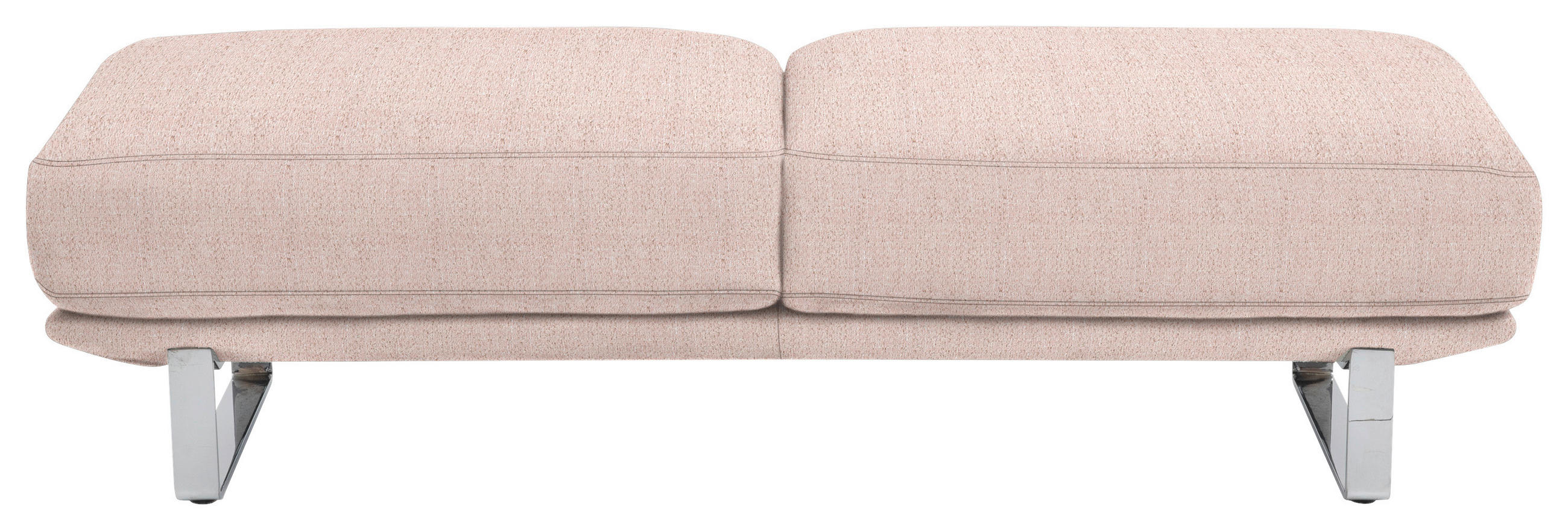 HOCKER in Textil Rosa  - Rosa, Design, Textil/Metall (160/44/60cm) - Dieter Knoll