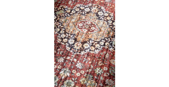 VINTAGE-TEPPICH 80/150/150 cm Asya Dunkelblau, Dunkelrot  - Dunkelblau/Dunkelrot, Design, Kunststoff/Textil (80/150/150cm) - Novel