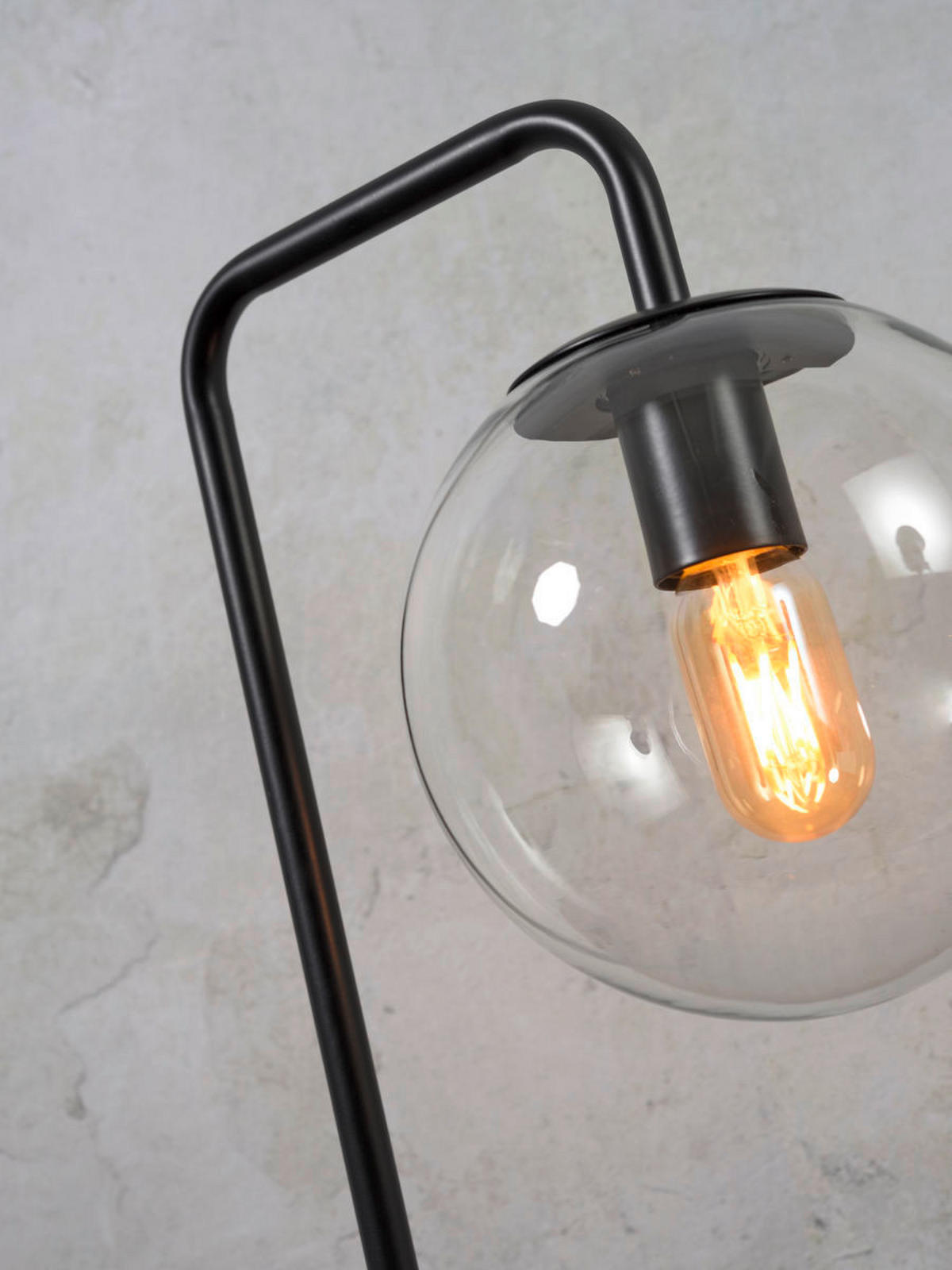 BORDSLAMPA it's about RoMi  32/20/53 cm   - svart/transparent, Trend, glas (32/20/53cm) - It's about Romi