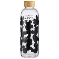 TRINKFLASCHE 1,03 L  - Schwarz, Basics, Glas (8/25/8cm) - Disney