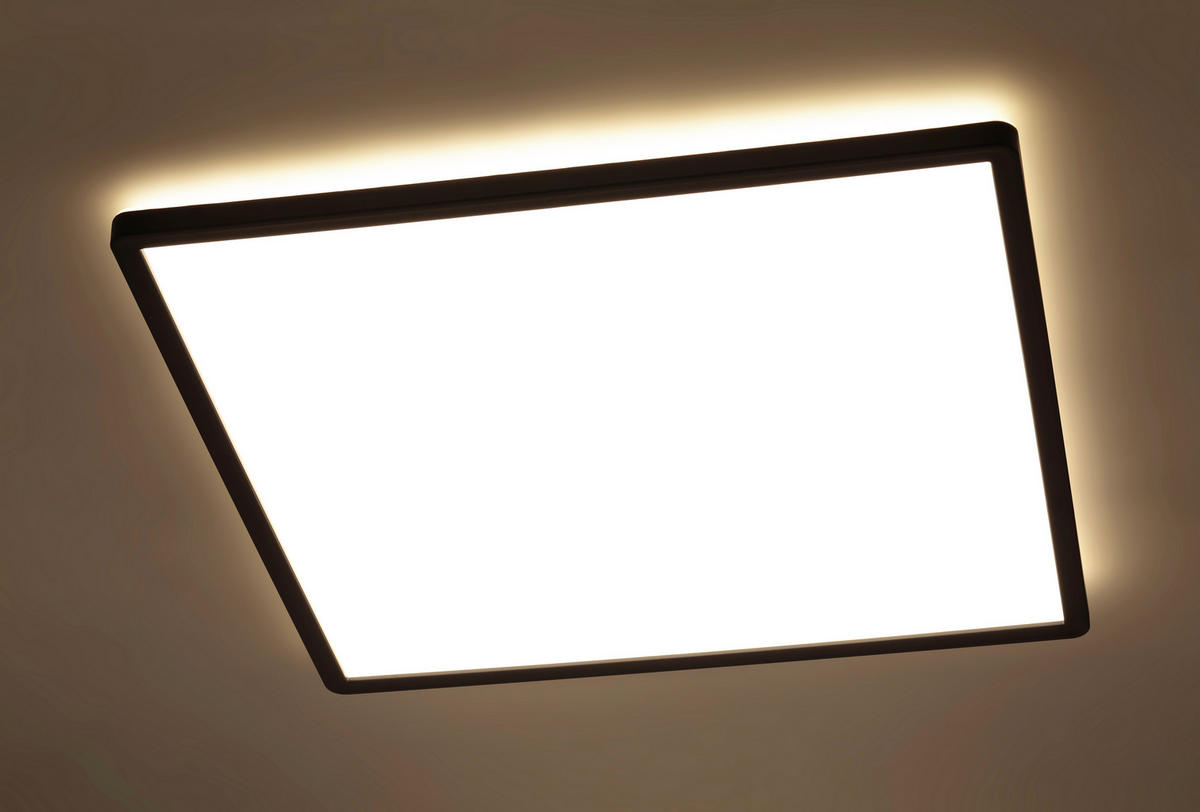 STROPNÍ LED SVÍTIDLO, 42/42/2,9 cm - bílá, Basics, plast (42/42/2,9cm) - Novel