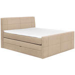 BOXSPRINGBETT 180/200 cm  in Beige  - Beige, KONVENTIONELL, Textil (180/200cm) - Carryhome