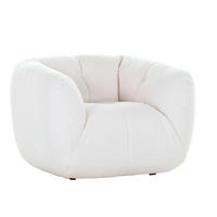 Fotoliu țesătură plată  - alb/negru, Design, plastic/textil (100/70/85cm) - Xora