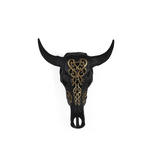 DEKOSCHÄDEL  44/49,5/17,5 cm  - Schwarz, LIFESTYLE, Kunststoff (44/49,5/17,5cm) - Ambia Home