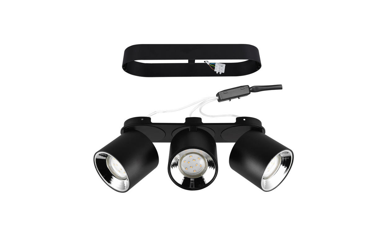 STRAHLER Guayana 27,3/12,0/8,7 cm   - Schwarz, Basics, Metall (27,3/12,0/8,7cm) - Trio Leuchten