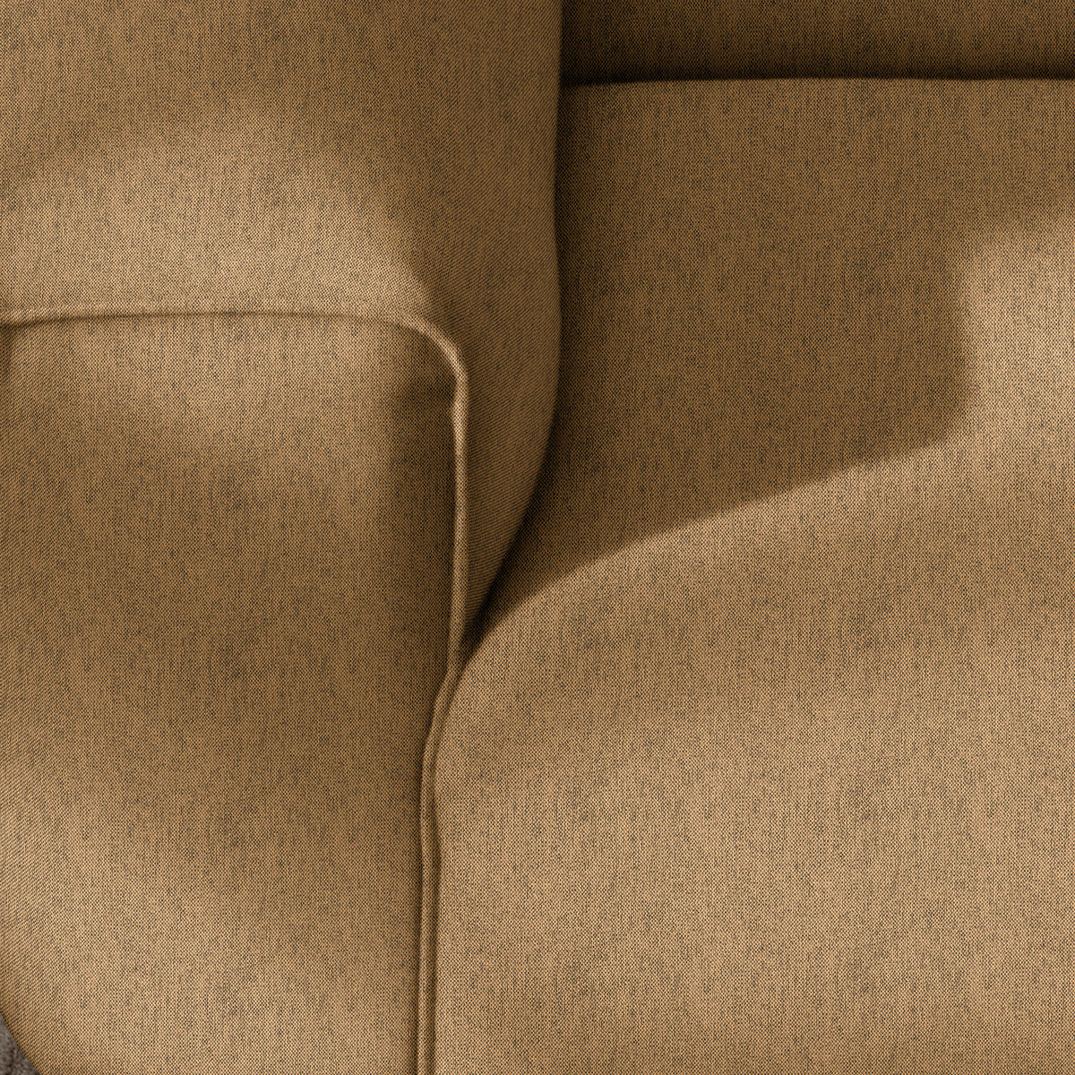 ECKSOFA in Webstoff Senfgelb  265/171 cm  - Senfgelb/Schwarz, Design, Kunststoff/Textil (265/171cm) - home24