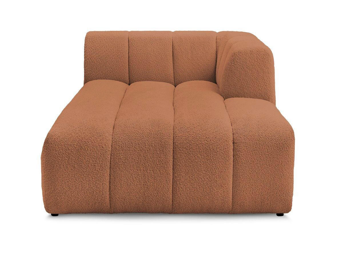 SOFAELEMENT ANNECY Bouclé Orange  - Schwarz/Orange, MODERN, Kunststoff/Textil (120/72/170cm)