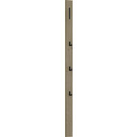 GARDEROBENPANEEL  in 10/165/5 cm  - Eichefarben/Schwarz, Design, Holzwerkstoff/Metall (10/165/5cm) - Dieter Knoll