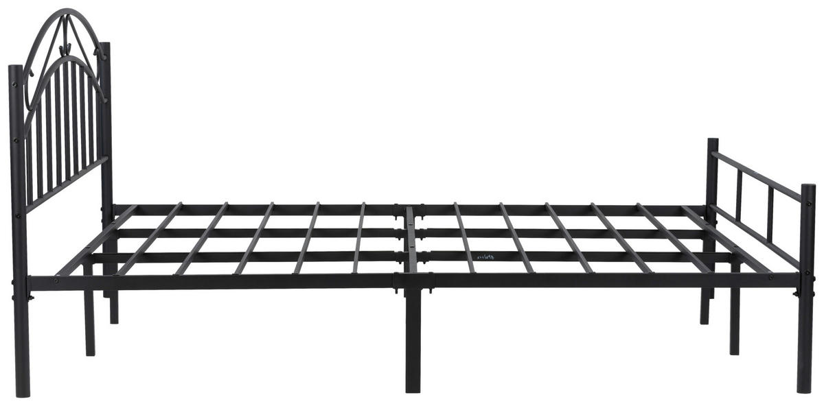 METALLBETT 180/200 cm,  in Schwarz  - Schwarz, Basics, Metall (180/200cm) - Boxxx