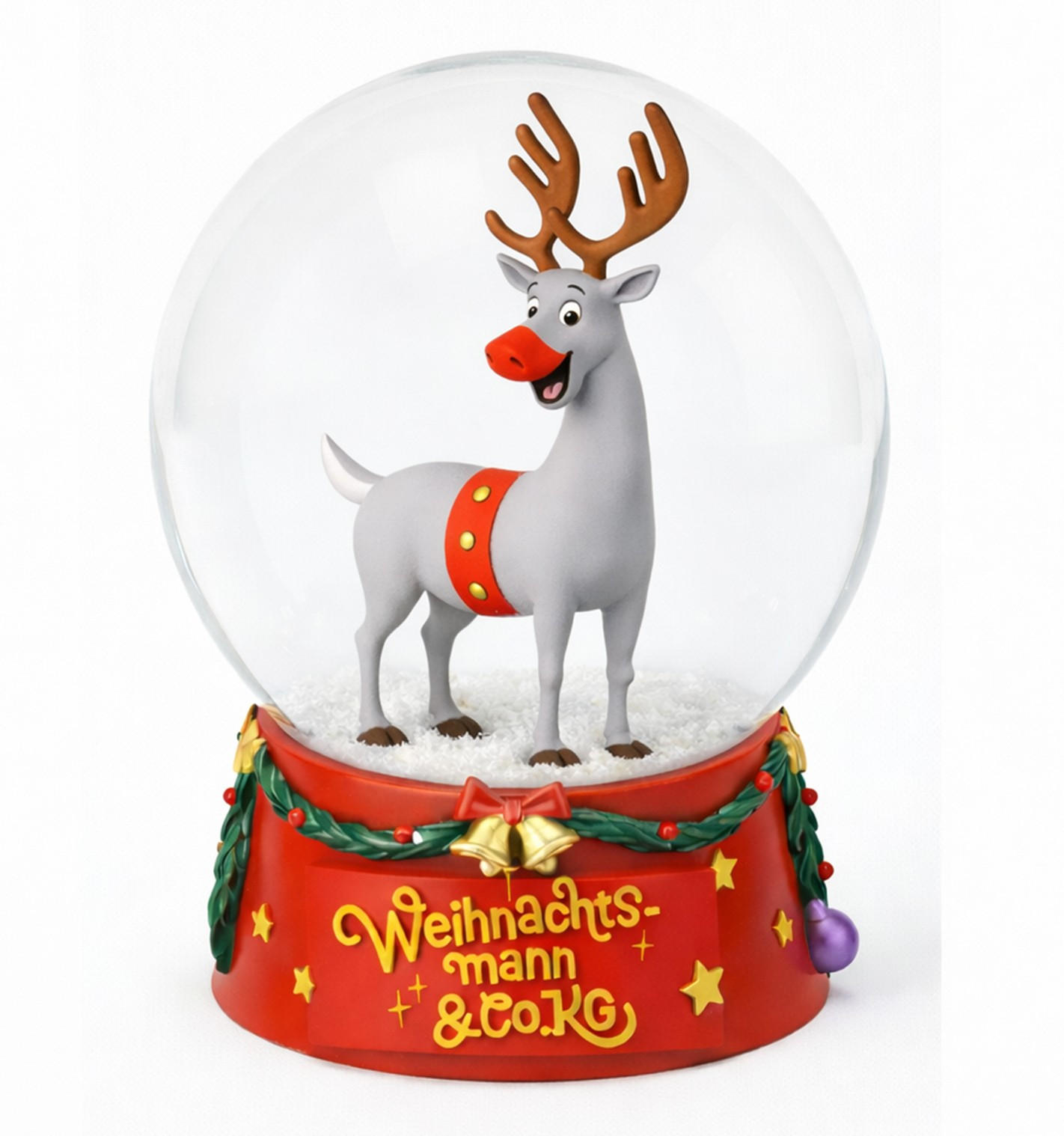SCHNEEKUGEL  - Multicolor, Basics, Glas/Kunststoff (6/9/6cm)