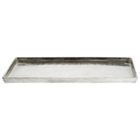 TABLETT Metall  - Nickelfarben, Basics, Metall (59/29/3cm) - Ambia Home