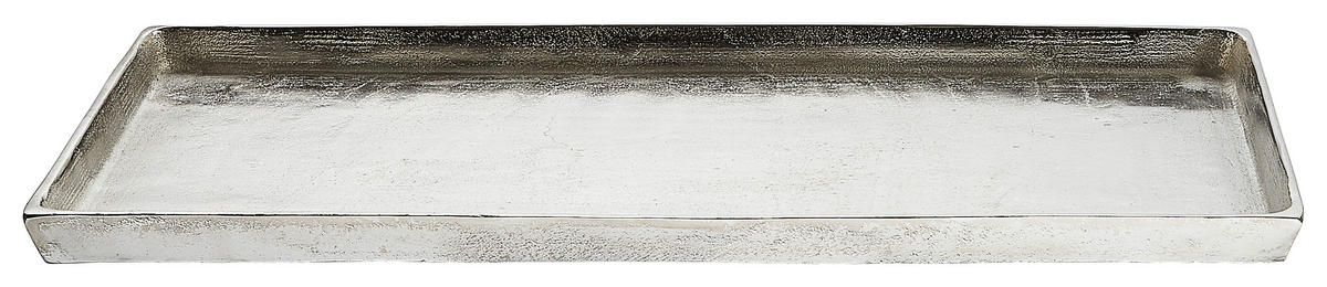 TABLETT Metall  - Nickelfarben, Basics, Metall (59/29/3cm) - Ambia Home