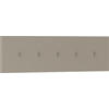 HAKENLEISTE  in Sandfarben  - Sandfarben, Design, Holzwerkstoff/Metall (100/25/5cm) - Moderano