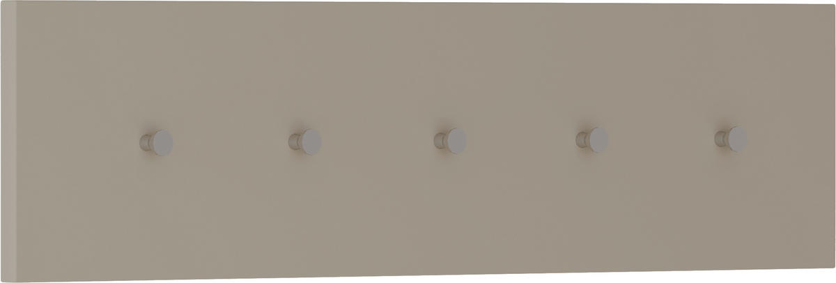 HAKENLEISTE  in Sandfarben  - Sandfarben, Design, Holzwerkstoff/Metall (100/25/5cm) - Moderano