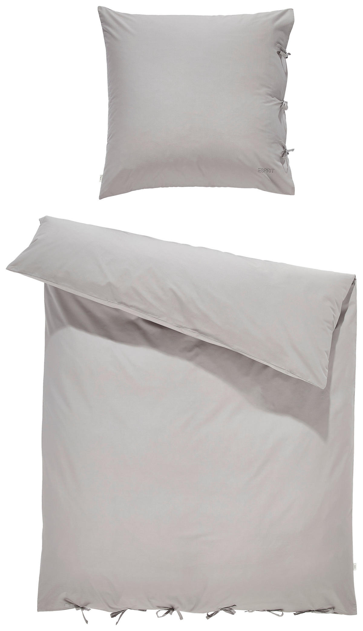 BETTWÄSCHE E-Join Renforcé 135/200 cm  - Grau, Basics, Textil (135/200cm) - Esprit