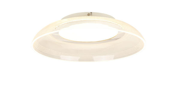 LED-DECKENLEUCHTE 40/9 cm   - Chromfarben/Weiß, LIFESTYLE, Kunststoff/Metall (40/9cm) - Novel