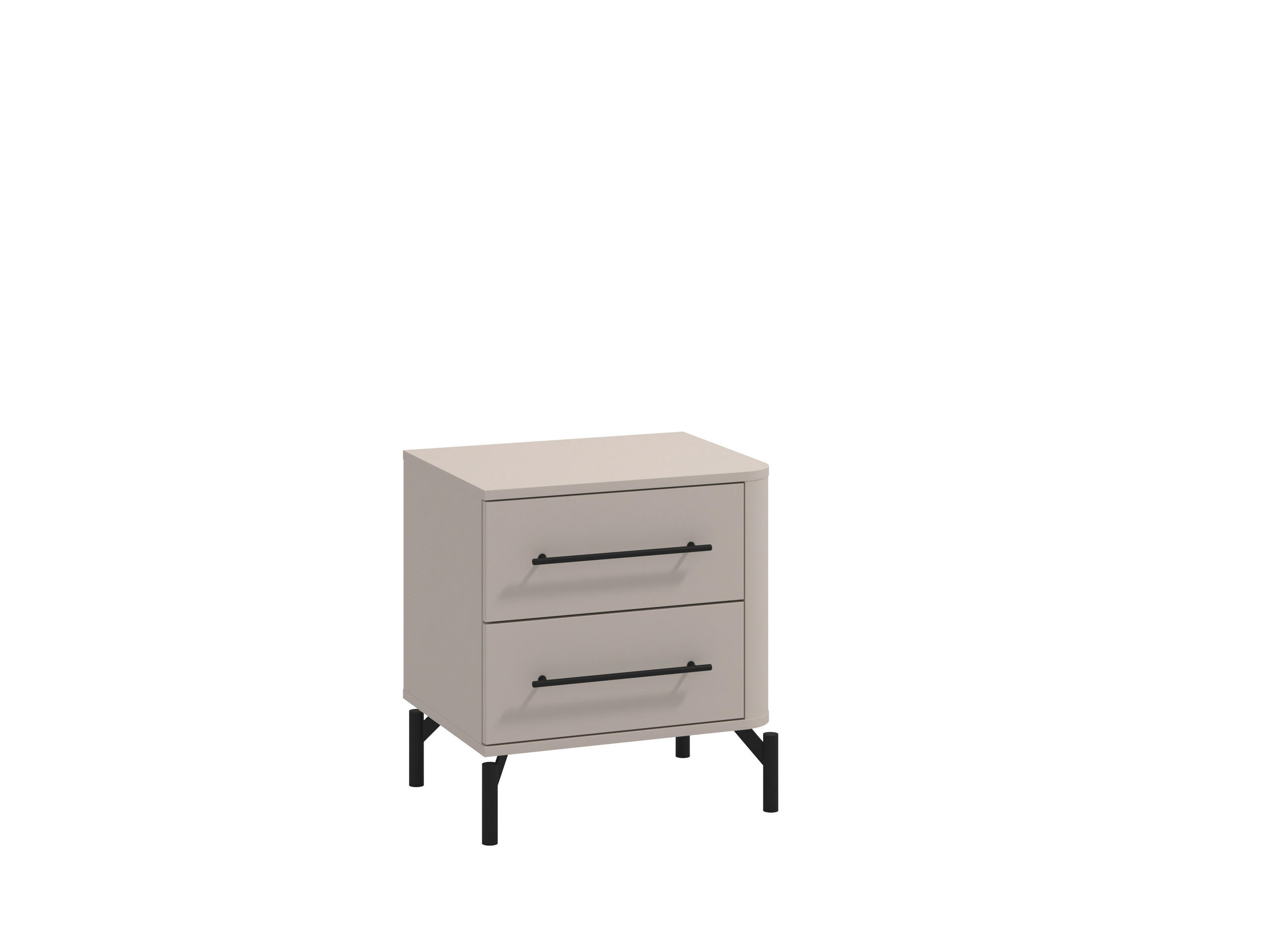ÉJJELISZEKRÉNY kasmír  - fekete/kasmír, Basics, műanyag/faalapú anyag (52/56/40cm) - Carryhome