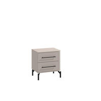 ÉJJELISZEKRÉNY kasmír  - fekete/kasmír, Basics, műanyag/faalapú anyag (52/56/40cm) - Carryhome