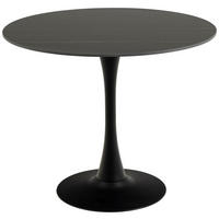 STOL ZA BLAGOVAONICU  crna  keramika      - crna, Trend, metal/keramika (90/90/75cm) - MID.YOU