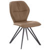 STUHL Echtleder Schlammfarben, Taupe  - Taupe/Schlammfarben, Design, Leder/Textil (58/91/59cm) - Valdera