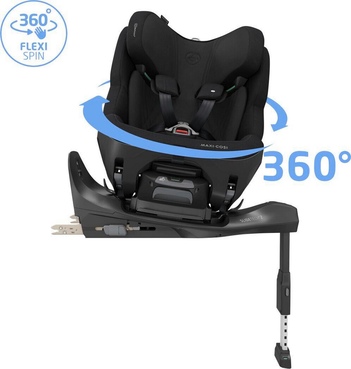 REBOARDER-KINDERSITZ Pearl XL Slide Pro  - Schwarz, Basics, Kunststoff/Textil (44/76,5/77,3cm) - Maxi-Cosi