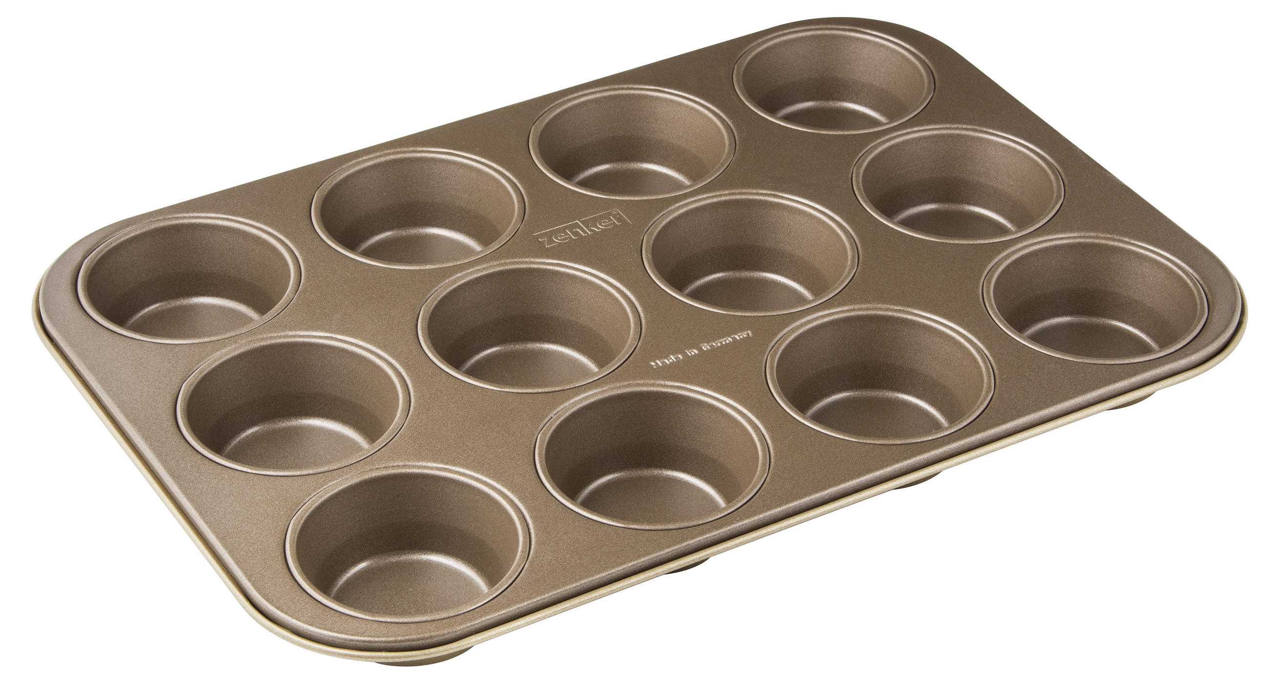 MUFFINFORM 38,5/26,5/3 cm  - Goldfarben, Metall (38,5/26,5/3cm)