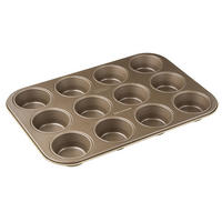 MUFFINFORM - Goldfarben, Metall (38,5/26,5/3cm)