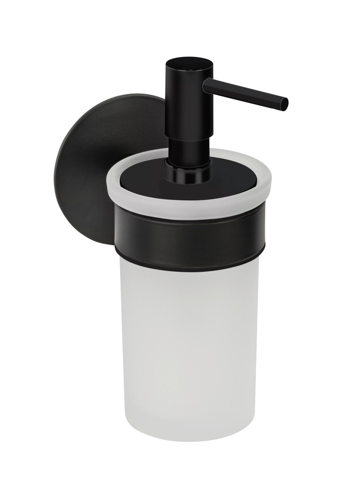 SEIFENSPENDER Metall, Glas  - Schwarz/Weiß, Basics, Glas/Metall (8,5/16/10cm) - Schöner Wohnen