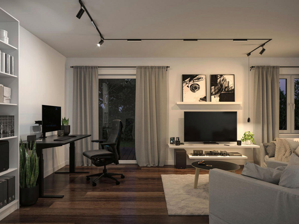 SCHIENENSYSTEM-STRAHLER Veya Zenor 17,3/13,1/2,4 cm  - Design (17,3/13,1/2,4cm) - Paulmann