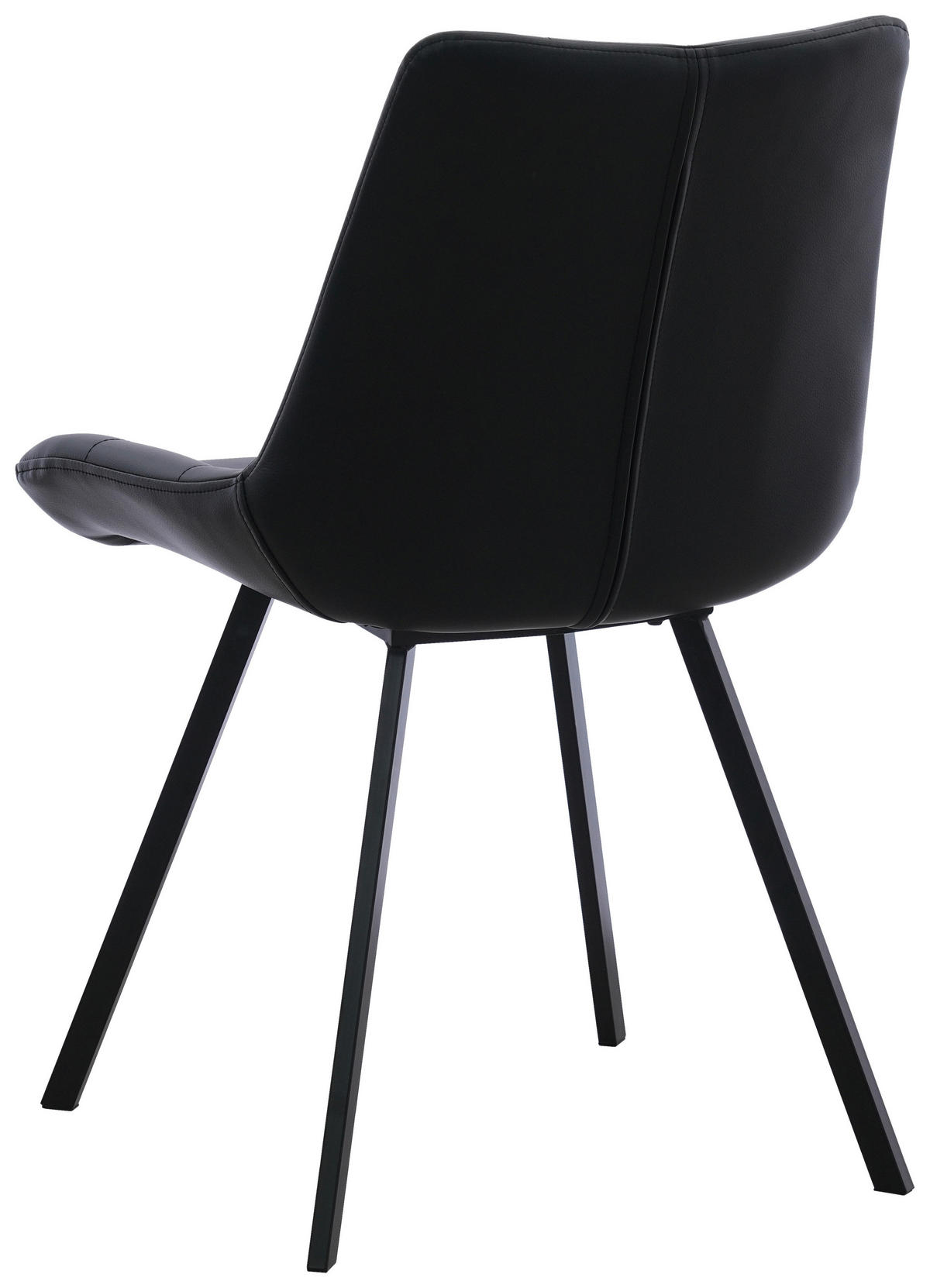 STUHL   Mikrofaser  Schwarz  - Schwarz, MODERN, Textil/Metall (54/86/62cm) - MID.YOU