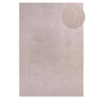 WEBTEPPICH Wohnzimmer 80 cm Fiona Taupe rund  - Taupe, KONVENTIONELL, Textil (80cm) - Novel