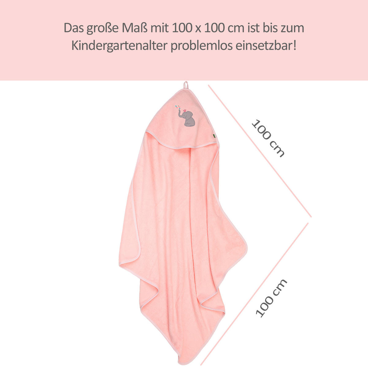 FROTTIERSET ELEFANT Rosa  - Rosa, Basics, Textil