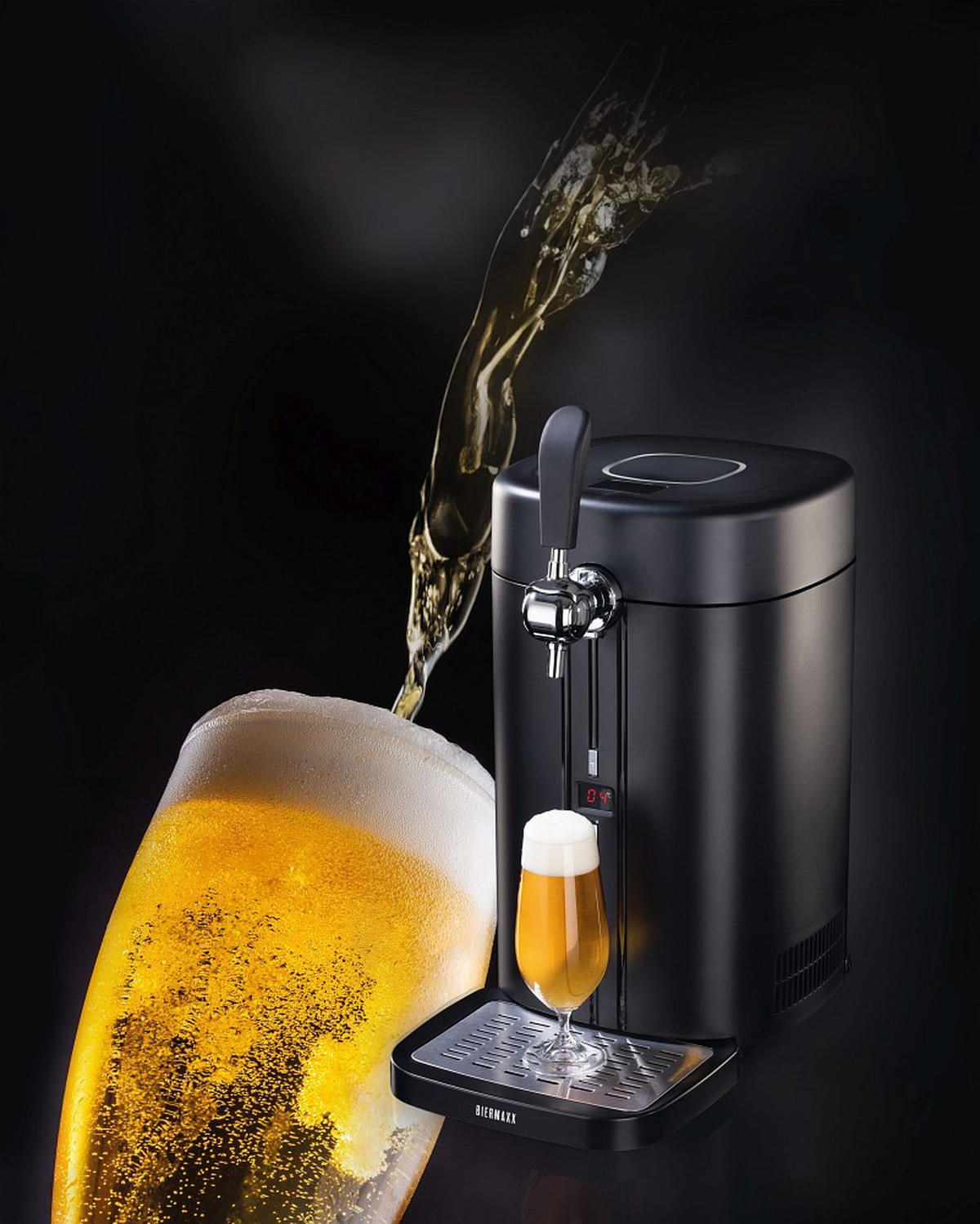 BIERZAPFANLAGE Bier MAXX  - Silberfarben/Schwarz, Basics, Kunststoff (26,4/41/52,6cm)