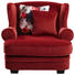OHRENSESSEL in Textil Rot - Dunkelbraun/Rot, Trend, Holz/Textil (121/100/140cm) - Ambia Home OHRENSESSEL in Textil Rot - Dunkelbraun/Rot, Trend, Holz/Textil (121/100/140cm) - Ambia Home