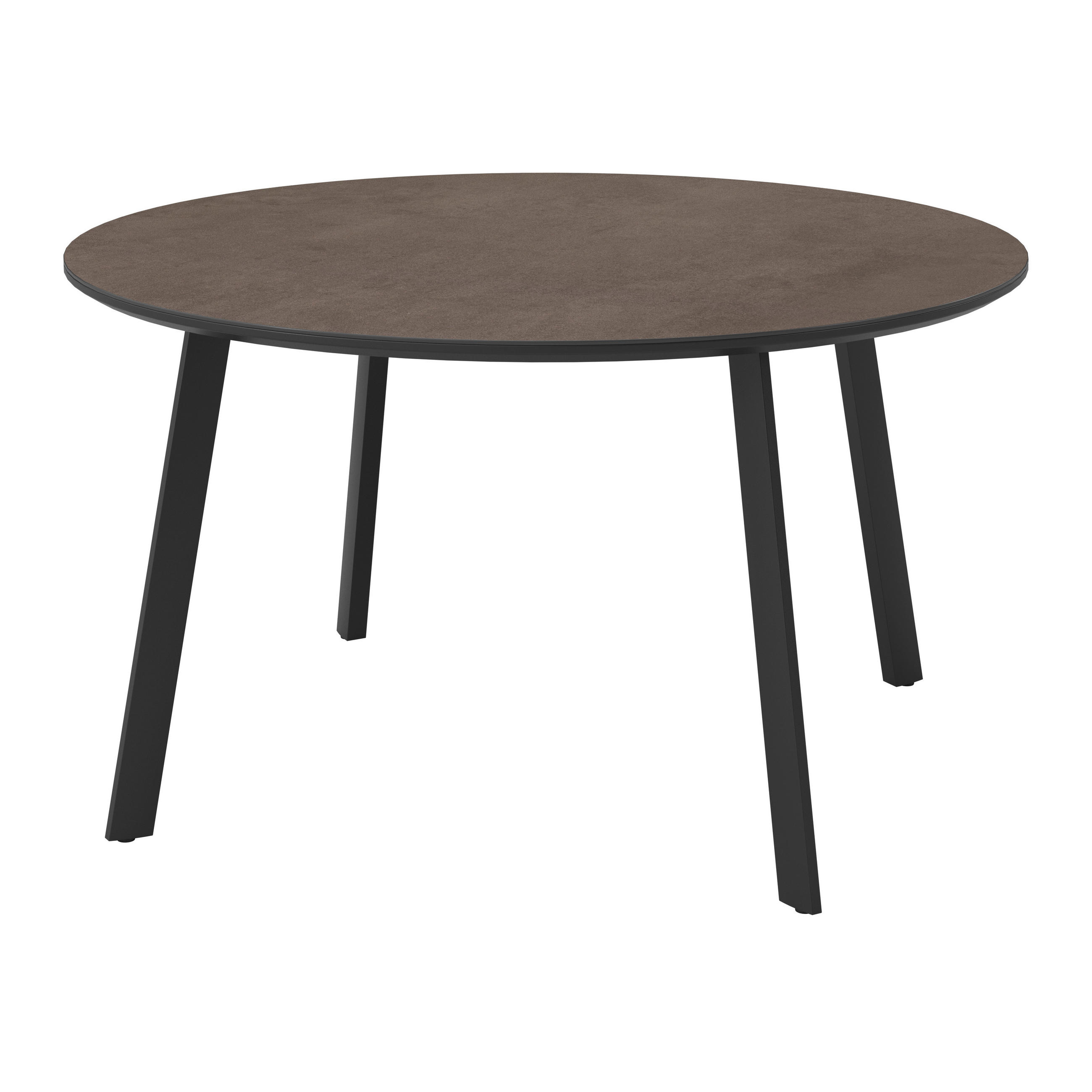 GARTENTISCH 140/140/75 cm Metall, Glas, Keramik rund  - Anthrazit, Design, Glas/Keramik (140/140/75cm) - Ambia Garden